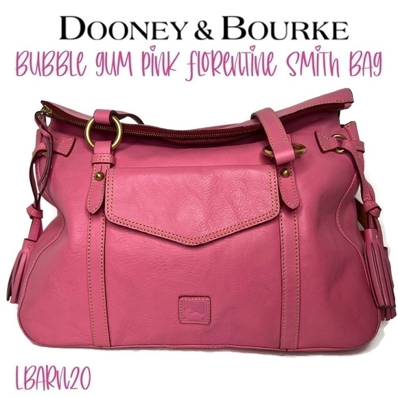 Dooney & Bourke DB Bubble Gum Pink Florentine Smith Bag - Picture 1 of 13